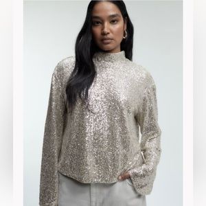 H&M Sequined Blouse
